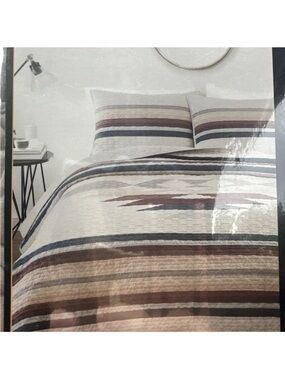Pendleton Pinos Creek Striped Quilted Bedspread Home Bedding Set NEW